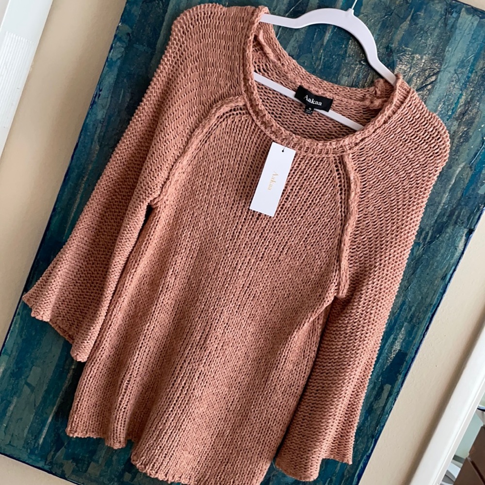 NWT blush knit top